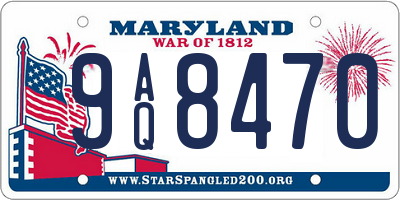 MD license plate 9AQ8470