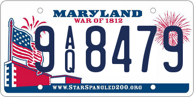 MD license plate 9AQ8479