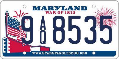 MD license plate 9AQ8535