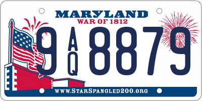 MD license plate 9AQ8879