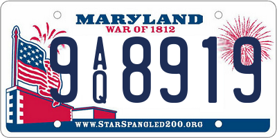 MD license plate 9AQ8919