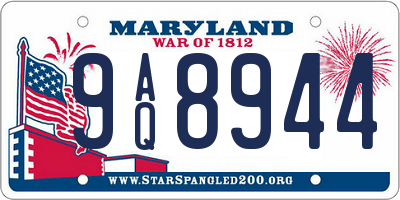 MD license plate 9AQ8944