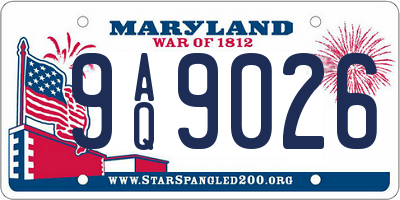 MD license plate 9AQ9026