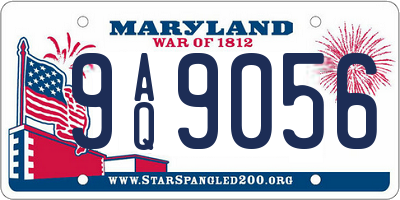 MD license plate 9AQ9056