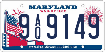 MD license plate 9AQ9149