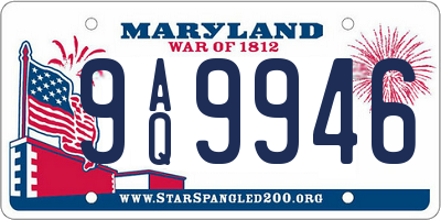 MD license plate 9AQ9946