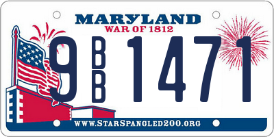 MD license plate 9BB1471