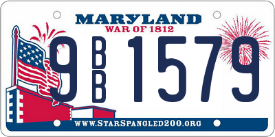 MD license plate 9BB1579