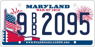 MD license plate 9BB2095