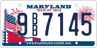 MD license plate 9BB7145
