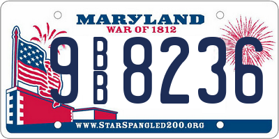 MD license plate 9BB8236