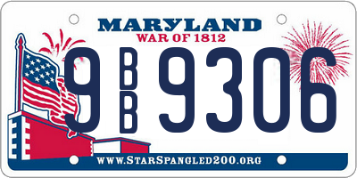 MD license plate 9BB9306