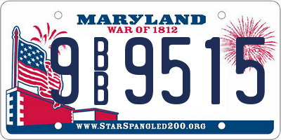 MD license plate 9BB9515