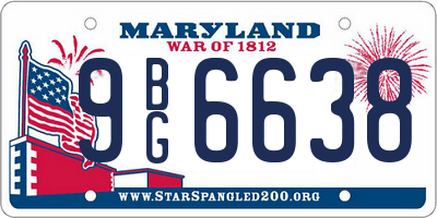 MD license plate 9BG6638