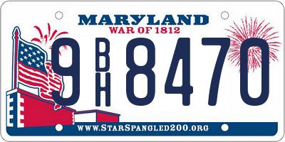 MD license plate 9BH8470