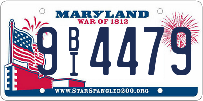 MD license plate 9BI4479