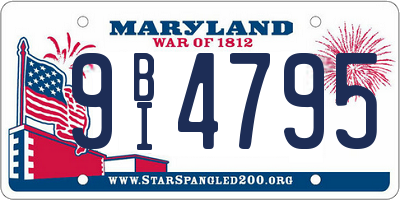 MD license plate 9BI4795