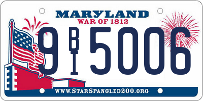 MD license plate 9BI5006