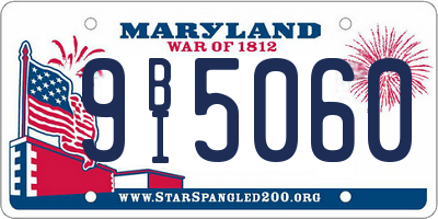 MD license plate 9BI5060