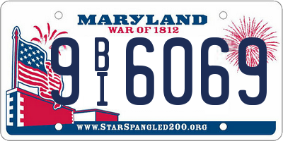MD license plate 9BI6069