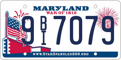 MD license plate 9BI7079