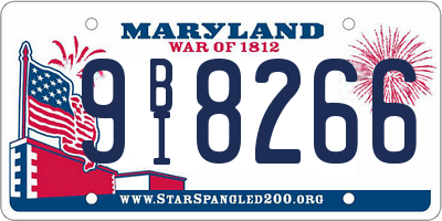 MD license plate 9BI8266