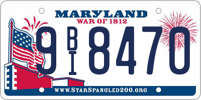 MD license plate 9BI8470