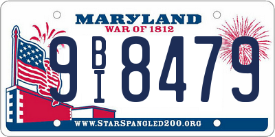 MD license plate 9BI8479