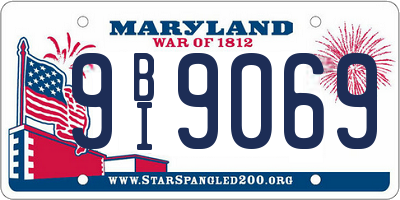 MD license plate 9BI9069