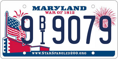 MD license plate 9BI9079