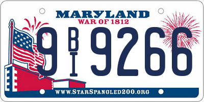 MD license plate 9BI9266