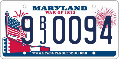 MD license plate 9BJ0094
