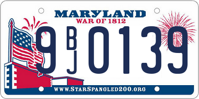 MD license plate 9BJ0139
