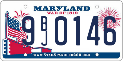 MD license plate 9BJ0146