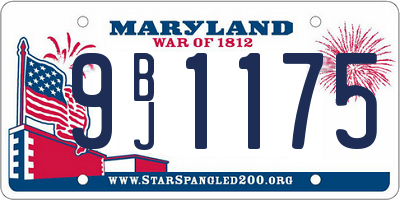 MD license plate 9BJ1175