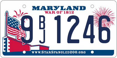 MD license plate 9BJ1246