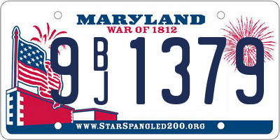 MD license plate 9BJ1379