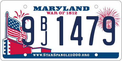MD license plate 9BJ1479