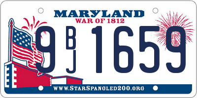 MD license plate 9BJ1659