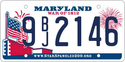 MD license plate 9BJ2146