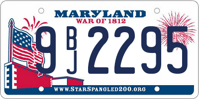 MD license plate 9BJ2295