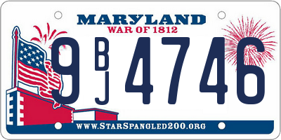 MD license plate 9BJ4746