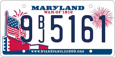 MD license plate 9BJ5161