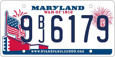 MD license plate 9BJ6179