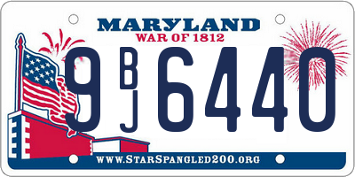 MD license plate 9BJ6440