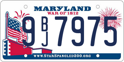 MD license plate 9BJ7975