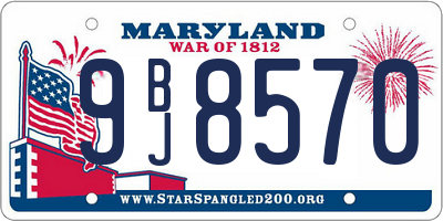 MD license plate 9BJ8570