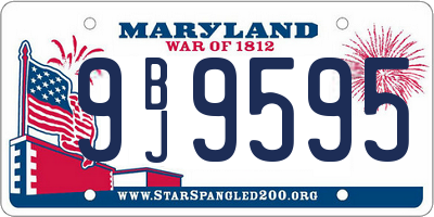 MD license plate 9BJ9595