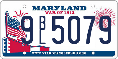 MD license plate 9BL5079