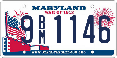 MD license plate 9BM1146